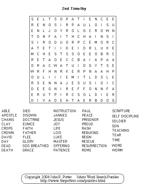 2nd Timothy Puzzle