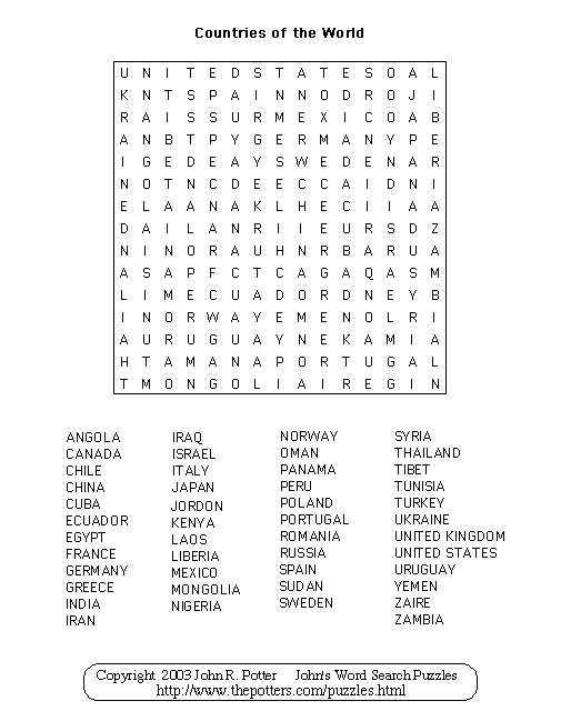 john-s-word-search-puzzles-countries-of-the-world