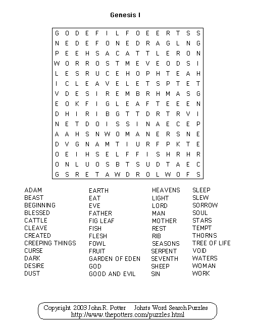 Genesis1 Puzzle