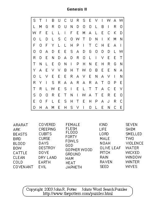 Genesis II Puzzle