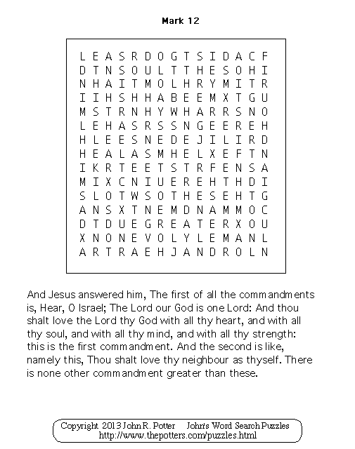 Mark 12 Puzzle